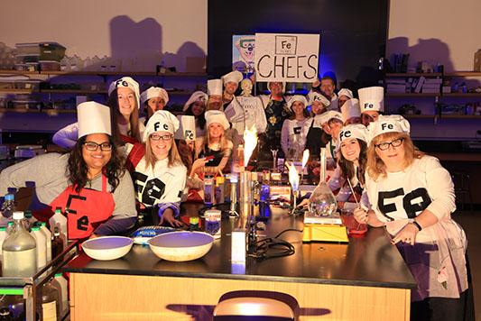 Science departments Iron Chefs--winners of the 2015 StuCo Halloween Costume Contest