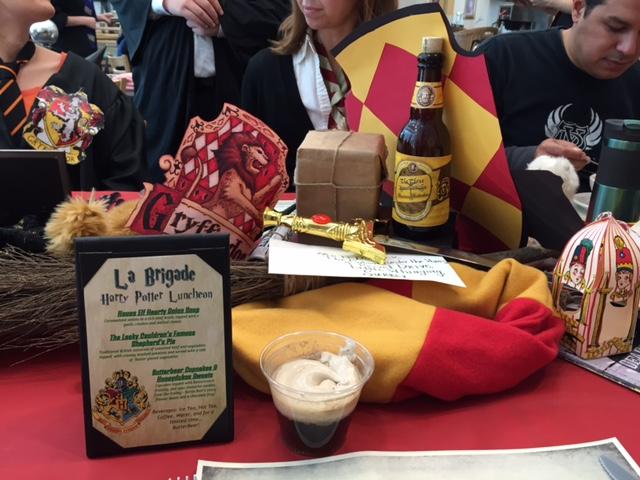 Yorks La Brigade hosts a Harry Potter luncheon. 