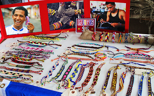 The project combines international service, cultural awareness, fair trade, and truly beautiful art – all in a cause that benefits Central American artists and their communities, according to the Pulsera project. Image courtesy of the Pulsera Project.