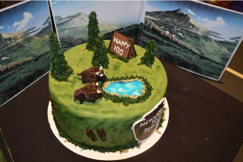 Flesh made a National Park Service themed cake for their one hundredth anniversary.