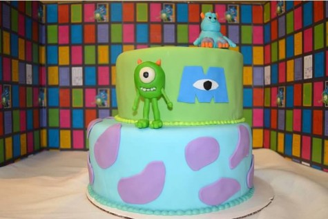 Gescey created a Monsters Inc. themed cake for their anniversary.