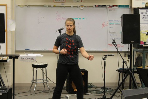 "I feel confident," said senior Kaitlyn Kunde. "I have been practicing karate for seven years and even though I didin't preform my whole act in frront of the judges I feel like I showed them enough to make them want to see the real thing."