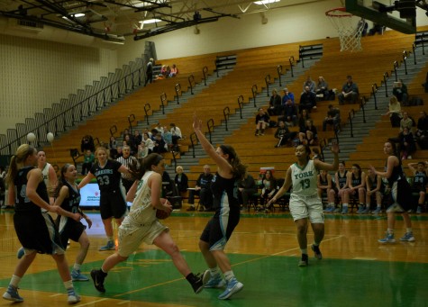 Kaylin Kenny goes in to the hoop.