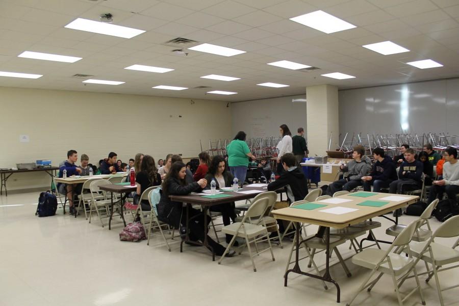 World Studies students participate in Hunger Banquet