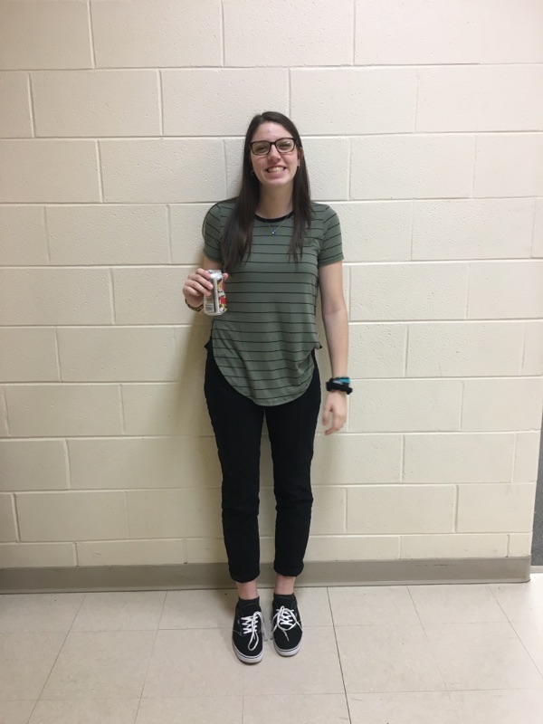Cropped jeans and a tee shirt are another great way to transition into spring (Abbie Lockie, sophomore).