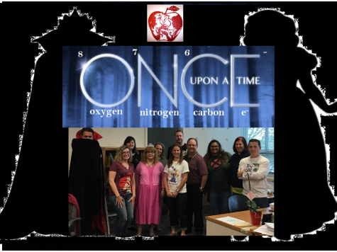 Science department cleverly spells Once Upon A Time with elements. 