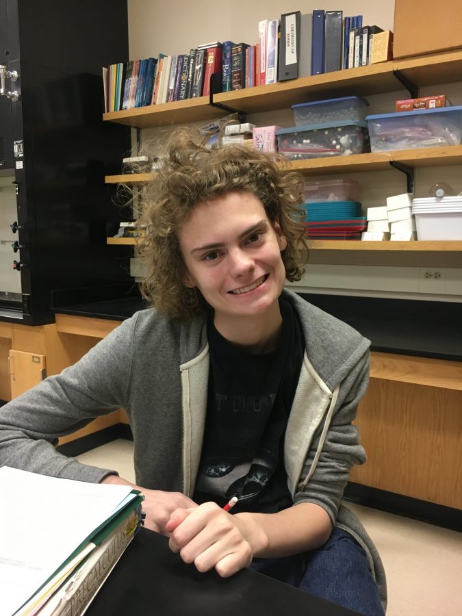 Austin Brown, sophomore.
“I’m not going anywhere for spring break, so I’m just going to hang out with my friends and probably meet up with some of my bands to practice.”