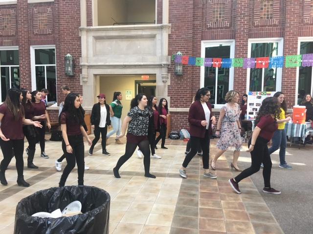 After their performance, the Latina Dreamers kept on dancing to traditional Spanish songs and encouraged other students to join.