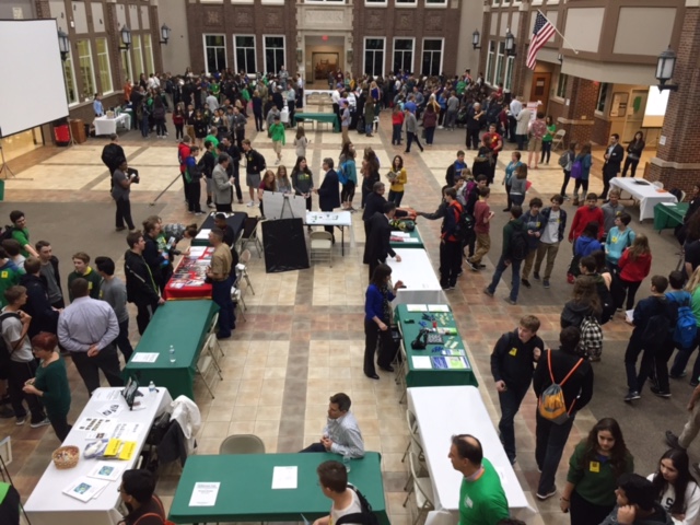 Close to 50 different professions were represented at the Career Fair in the York Commons. April 5, 2017.