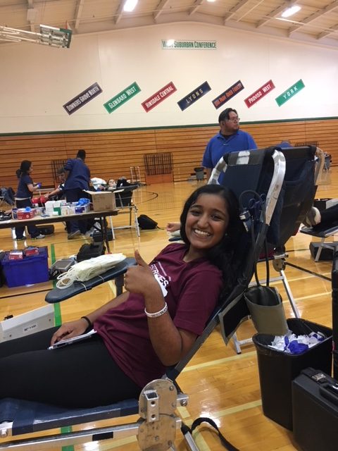 Its my first time donating, Im a little nervous because Ive never done it before, said senior Nibia Joseph, who donated for the first time on Thursday. Thurs., Oct 19, 2017