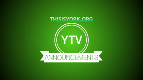 The YTV morning announcements logo that is projected during passing periods before the daily announcements begin.