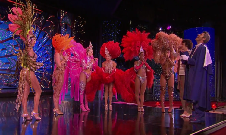 The ladies ready to strut the runway at the Moulin Rouge and win the Bachelors heart