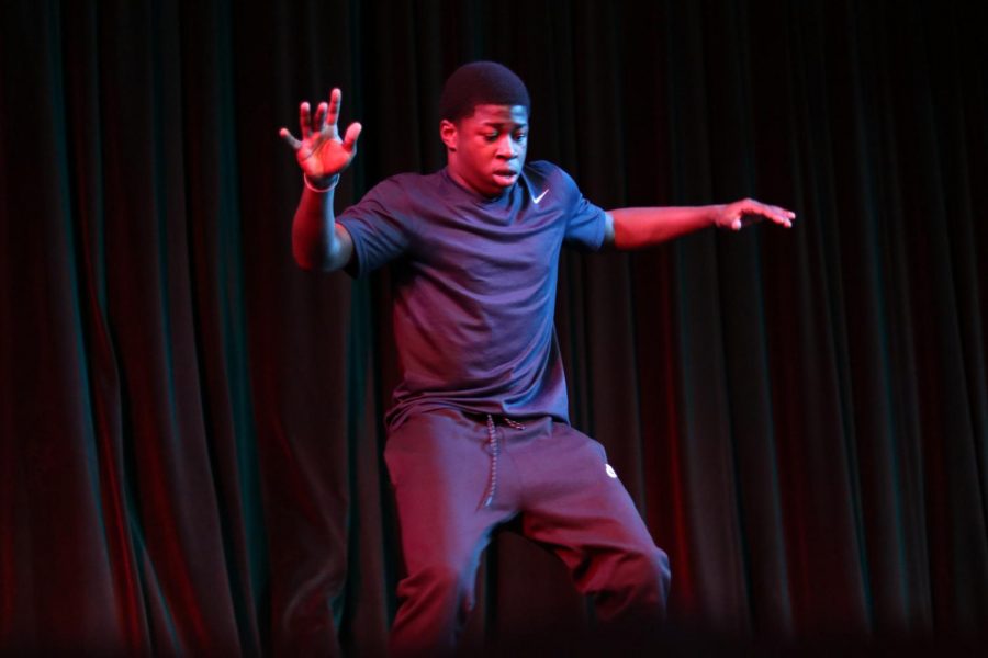 Terrence Thomas performed a dance he choreographed. 