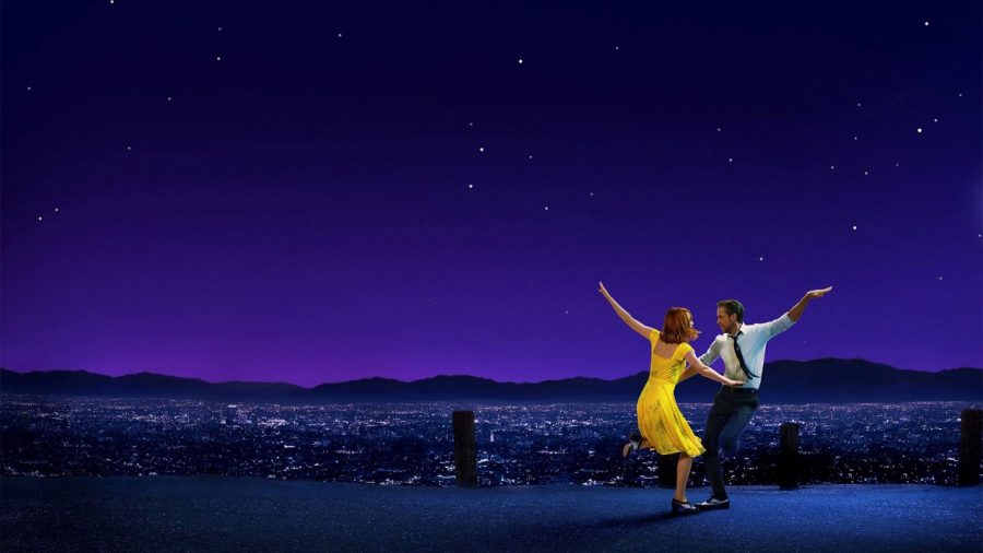 Gosling and Stone dance in the film La La Land during the song titled A Lovely Night.