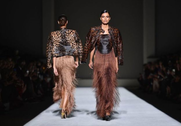 Tom Ford among many other designers played with texture this year as they brought fringe back into the spotlight. 