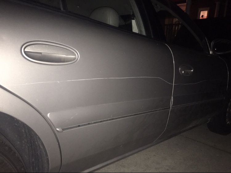 Senior Cece Stumpf wasnt even aware of the key scratches on her car until a friend told her to check for scratches. 