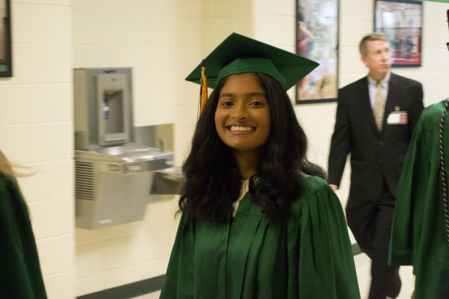 Graduate Jennifer Yohannan smiles in her last moments as a York student. May 19, 2019.
