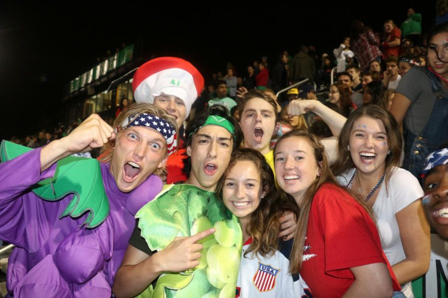 Fruit of the Duke members dominate the student section at the first home game.