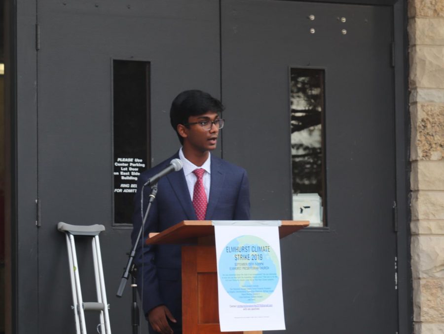 Dupage county conservative high school student Aditya Prathap speaks on his involvement in climate action after he realized his high school did not recycle.