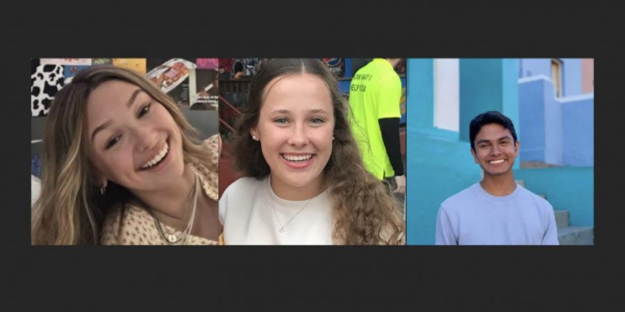 The class presidents for the 2020-21 school year are sophomore Avery Kendrick, junior Yash Singh and senior Olivia Ross.