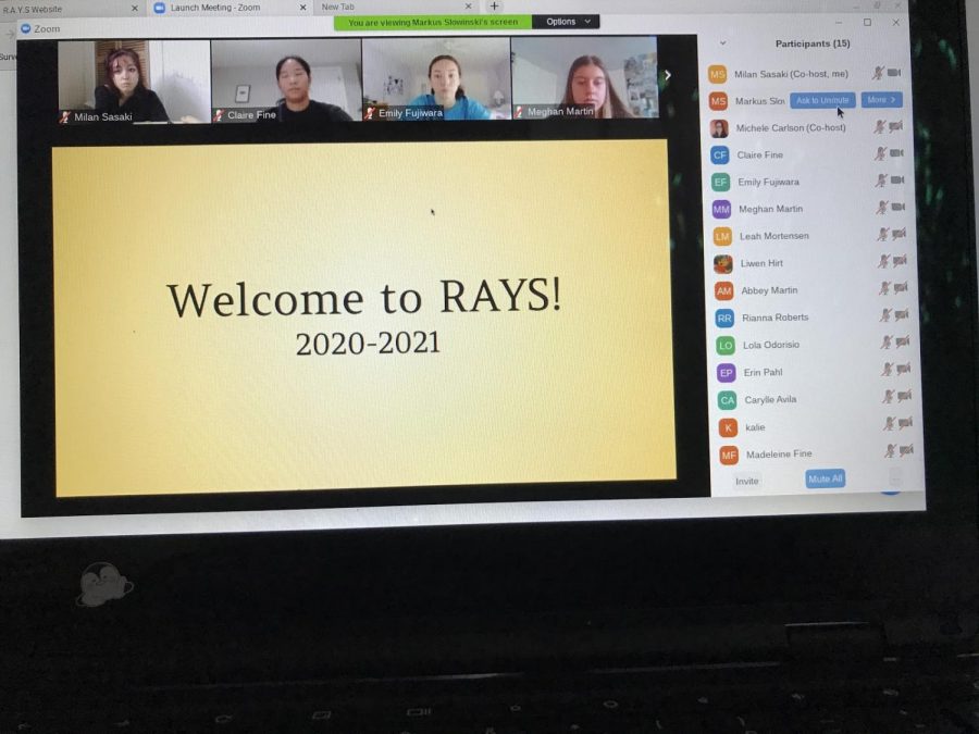 RAYS club meets to discuss ways they can help the community.