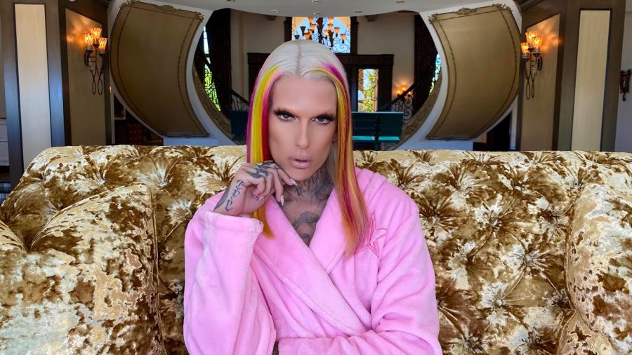 Jeffree Star poses in his apology YouTube video thumbnail titled “Doing What’s Right”. Star, who sparked drama with fellow makeup artist James Charles, apologized for his insensitive comments after being “canceled” online. “I know this may be shocking coming from my mouth, but when you accept that you are the problem, you can become the solution,” Star said. 
