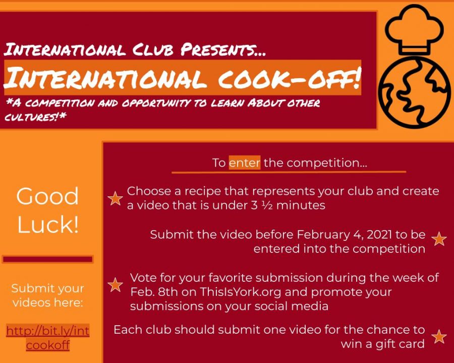 Enter your videos for the International Cook-Off