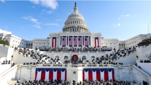 The inauguration took place on January 20th at the West Front of the Capitol Building. 
