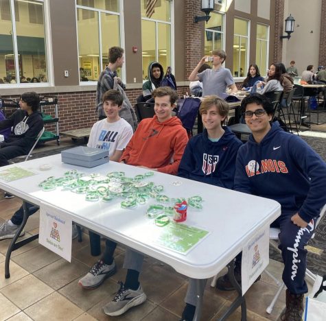 Members of Best Buddies club sells bracelets during lunch periods for charity in support of Kindness Week. Photo courtesy of @york.bestbuddies Instagram