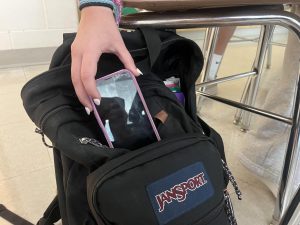 Students turn off their phones and put them away before every class.